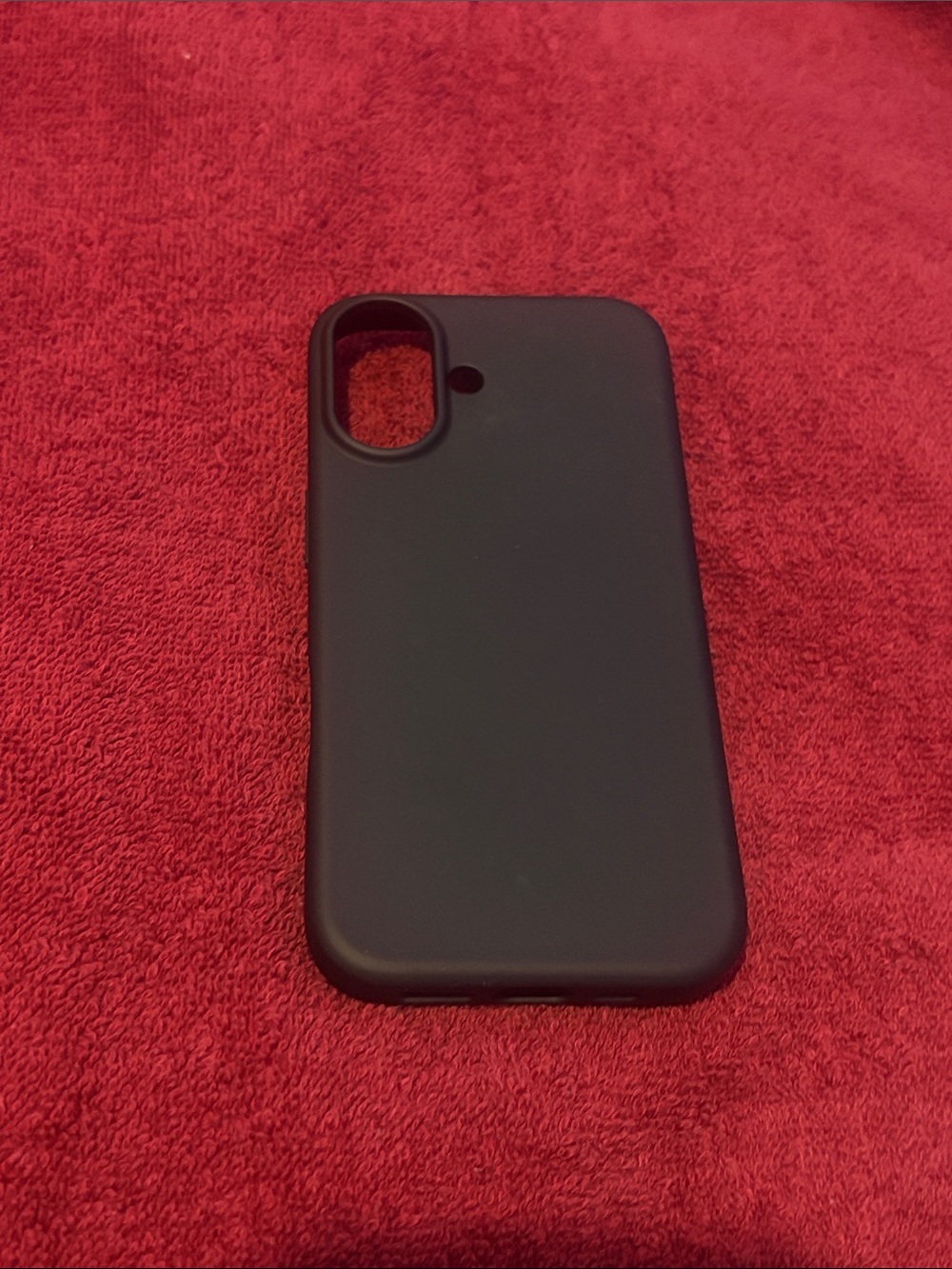 Matte Black Silicone Protective Phone Case - Slim Grip